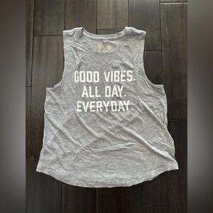 Spiritual Gangster Gray Muscle  Graphic Tank